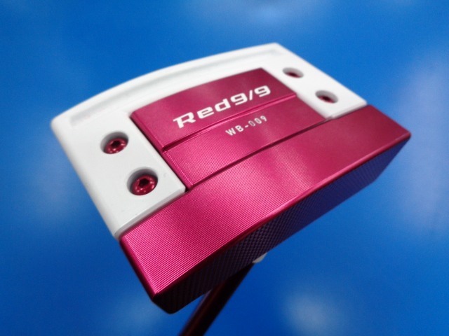 【新品未使用】キャスコ　Red9/9　パター　WB-009　赤パター　34インチ Kasco WB-009 キャスコ Red9/9 White Back ボックスタイプ
