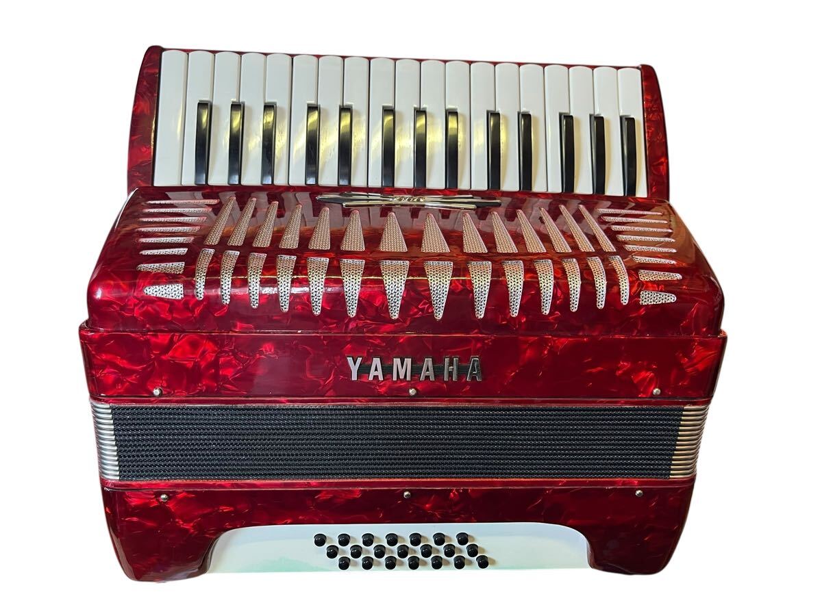 値下げ】YAMAHA アコーディオン 赤 30鍵 18ボタン