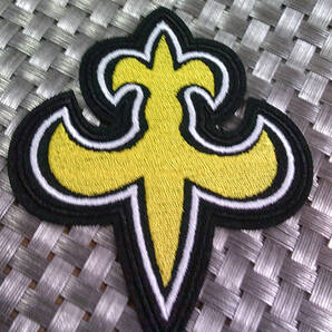 《黄黒NOS》球魂■NFL ニューオーリンズ・セインツNew Orleans Saints 刺繍ワッペン◆アメリカ スポーツ◎アメフト アメリカンフットボール