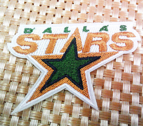 《白銅DS緑星》激渋◇緑銅 スター◆新品 ダラス・スターズ Dallas Starsワッペン(パッチ)◆NHL カナダ アメリカ アイスホッケー チーム