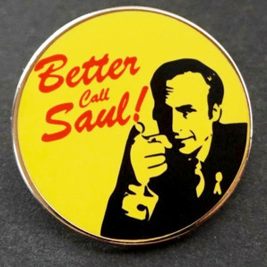 《PN黄円BCS》『Better Call Saul ベター コール ソウル』ブレイキング・バッド Breaking Bad ■金属ピンバッジ■ 映画 音楽ミュージック