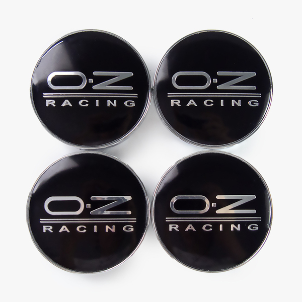 OZ ホイールキャップ センターキャップ ハブキャップ 60mm ブラック×シルバー 4個セット