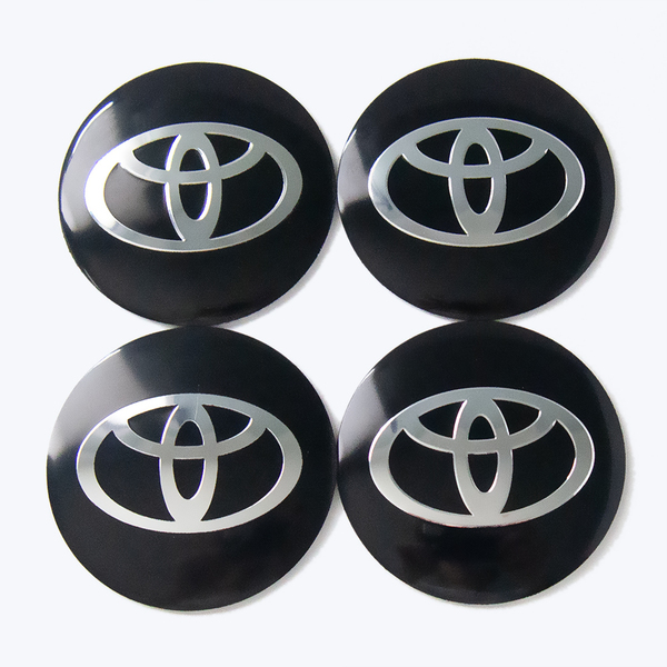 prius プリウス TOYOTA トヨタ ホイールキャップステッカー ブラック 56mm 4枚