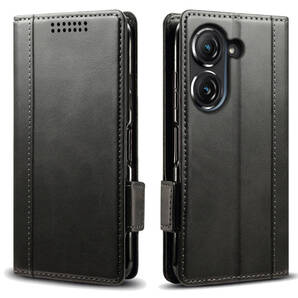 Zenfone 10 レザーケース Black●