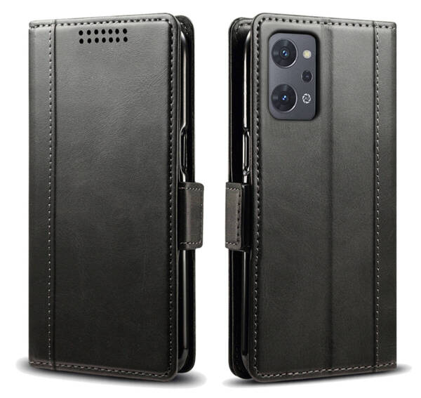 OPPO Reno7 A レザーケース●Black