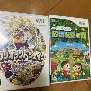 Wii 街へいこうよ どうぶつの森 ワリオランドシェイク 2本セット 説明書なし Wiiソフト  任天堂 ゲームソフト