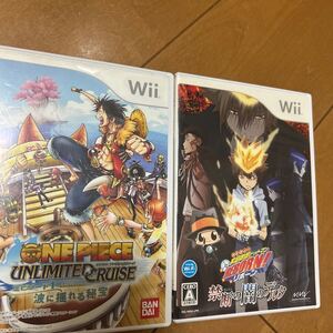 Wii Wiiソフト ONE PIECEアンリミテッドクルーズエピソード1 波に揺れる秘宝 家庭教師ヒットマンREBORN!禁断の闇のデルタ 2本セット