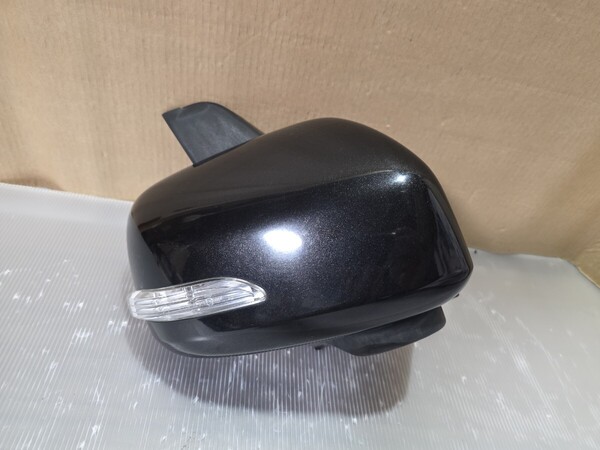 送料込み DBA-L375S タントカスタム 純正 ドアミラー 右 黒系メタリック