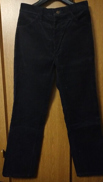80s USA製 ビンテージ ビンテージ RUSTLER ラスラー コーデュロイパンツ ブラック W30 WRANGLER maverick 11mwz 13mwz 44mwz levi's 519 黒