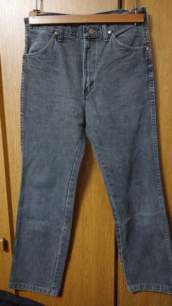 80s USA製 ヴィンテージ ビンテージ ラングラー WRANGLER 先染め ブラックジーンズ デニム w30 11mwz 13mwz levi's 519 maverick 44mwz
