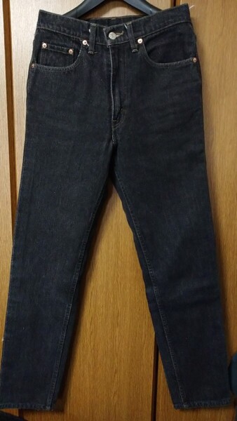 日本製 90's リーバイス levi's 先染め ブラックジーンズ ブラックデニム 626 スリムテーパード w30 603 550 560 501 505