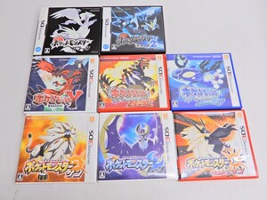 049Z992★【中古品】【3DS/DS】 ポケットモンスター 8本セット ブラック 2/Y/オメガルビー/アルファサファイア/サン/ムーン/ウルトラサン