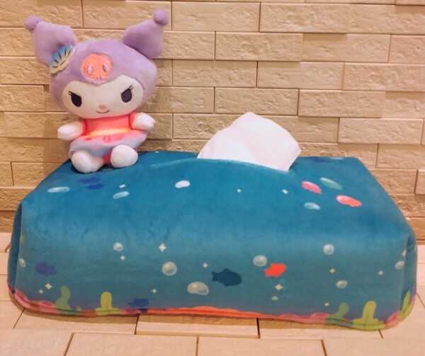 匿名配送込 非売品 Marine☆Marine プレミアムティッシュボックスカバー サンリオキャラクターズ クロミ マリンマリン ぬいぐるみ