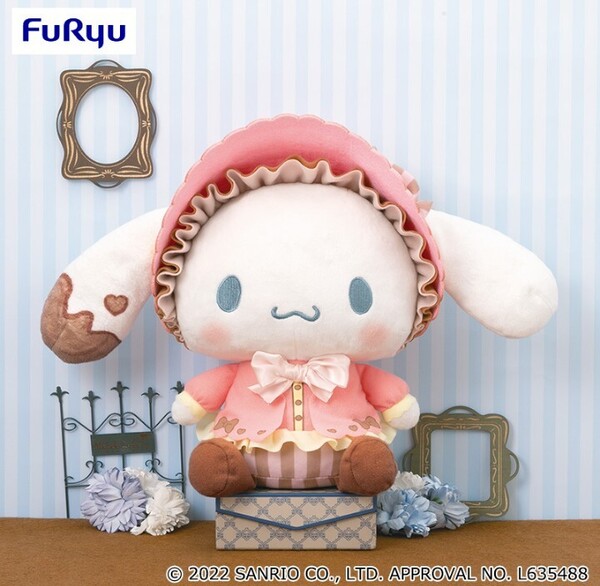 匿名配送込み 未使用タグ付き 非売品 シナモロール ショコラロリータBIGぬいぐるみ 約34cm シナモン