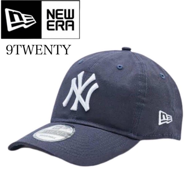 ニューエラ Newera 帽子 キャップ 9TWENTY コットン ベースボールキャップ 柔らか ユニセックス ヤンキース ネイビー NEWERA 9TWENTY 新品