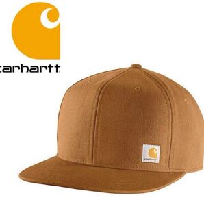 カーハート CARHARTT 帽子 スナップバック ヴィンテージ 101604 ブラウン メンズ レディース 撥水 速乾 FIRM DUCK GLAT BRIM CAP 新品