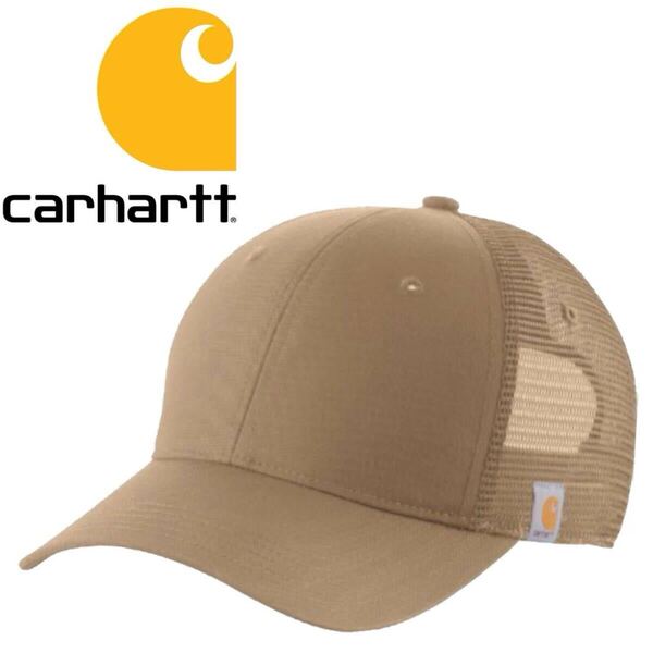 カーハート 帽子 キャップ メッシュ 103056 AH3056 カーキ 男女兼用 CARHARTT RUGGED PROFESSIONAL SERIES CANVAS MESH BACK CAP 新品