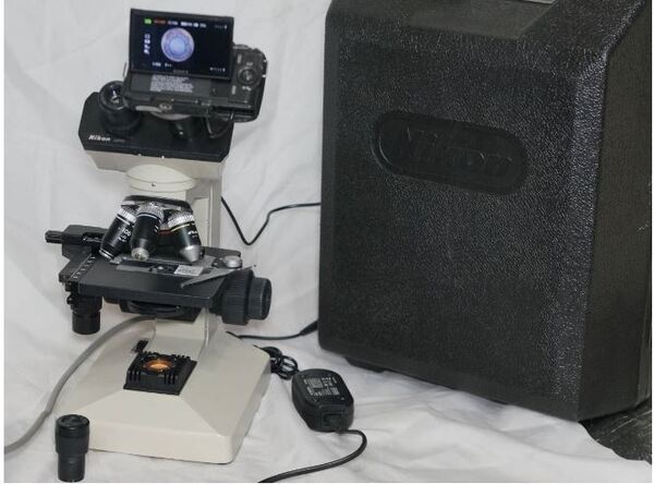 美品 NIKON YS 生物顕微鏡 + ミラーレス一眼レフ1600万画素デジカメ