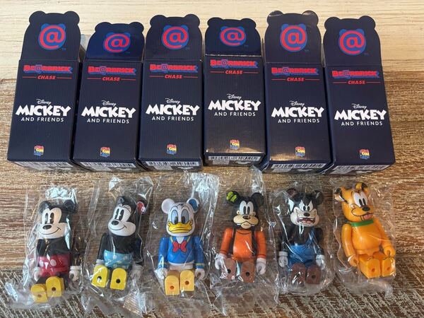 ベアブリック /BE@RBRICK Chase mickey mouse & friends 6種セット(メディコムトイ・フィギュア・ディズニー/Disney・ミッキーマウス)