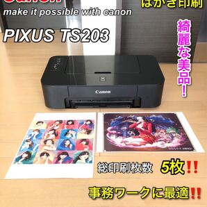 【ほぼ未使用】Canon PIXUS TS203 事務ワークに最適プリンター
