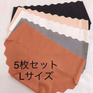 Lサイズ5枚セットレディース ショーツ 無地 シームレスショーツ 肌に優しい .