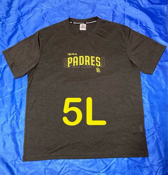 MLB パドレス ブラウン 半袖Tシャツ メンズ大きいサイズ 5L