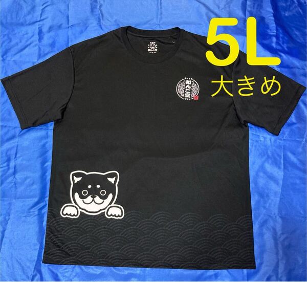 和んこ堂 ひょっこり ブラック メッシュ半袖Tシャツ メンズ大きいサイズ 5L