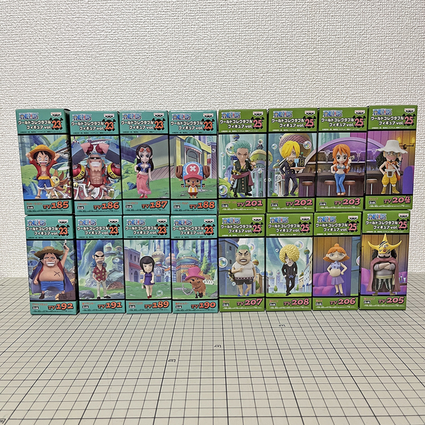 ワンピース ワールドコレクタブルフィギュア vol.23 + vol.25 麦わらの一味 ニセ麦わらの一味