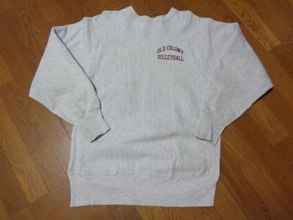 両面ロゴ/刺繍タグ/90s/XL/チャンピオンChampion/リバースウィーブ/ビンテージ/スウェット/トレーナー/パーカー/バックロゴ/グレー