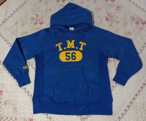 L/ティーエムティーTMT×チャンピオンChampion/リバースウィーブ/コラボ別注/スウェット/パーカー/トレーナー/ダメージ加工/ビックホリデイ