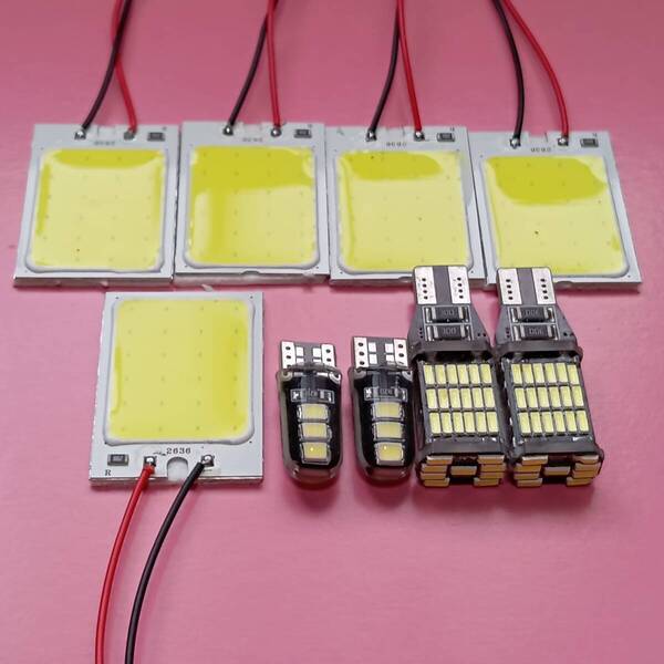 E26 NV350 キャラバン GX 超爆光!T10 LED ルームランプ バックランプ ナンバー灯 9個セット ホワイト 日産 /45/6/c24