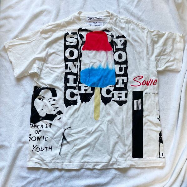 F-LAGSTUF-F x SONIC YOUTH 1992 Bomb Popデザイン Tシャツ ソニックユース フラフスタフ