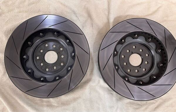 Impreza WRX Dixcelフロントブレーキローター 2ピース★GRB/GVB/VAB RA-R/R205/S206 S207/TYPE RA 6POT FSBS34032W76R/77L 純正交換