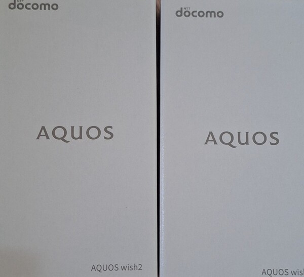 新品AQUOS wish2 SH-51C 2台 5.7インチ メモリー4GB ストレージ64GB ホワイト ドコモ