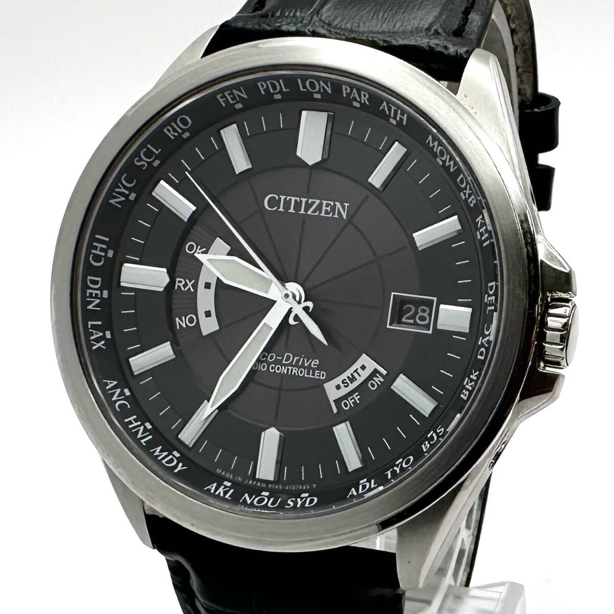 極美品【稼働品】CITIZEN シチズン H145 ブラック シルバー ソーラー 2025年最新】Yahoo!オークション -citizen h145(シチズン)の中古