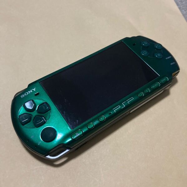 送料無料 PSP PSP-3000 本体 スピリテッドグリーン ジャンク プレイステーションポータブル PSP-3000SG PlayStation Portable PSP3000