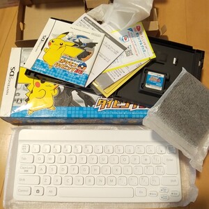 ポケモンタイピングDS バトル&ゲット ニンテンドー ワイヤレスキーボード 中古 現状出品 Nintendo DSタイピングゲーム ポケモン 学習