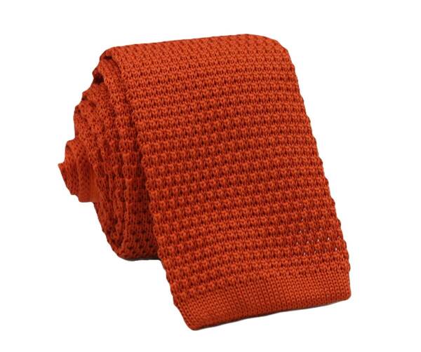 【新品】送料無料 Helios SOLID KNIT TIE ORANGE・ニットタイ・メンズ・ビジネス・フォーマル・カジュアル・冠婚葬祭・プレゼント・無地