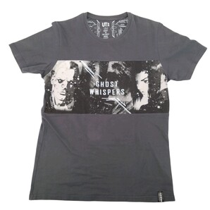 攻殻機動隊/GHOST IN THE SHELL ARISE/草薙草子/バトー ユニクロ/UT L Tシャツ グレー 半袖 古着 ts3180