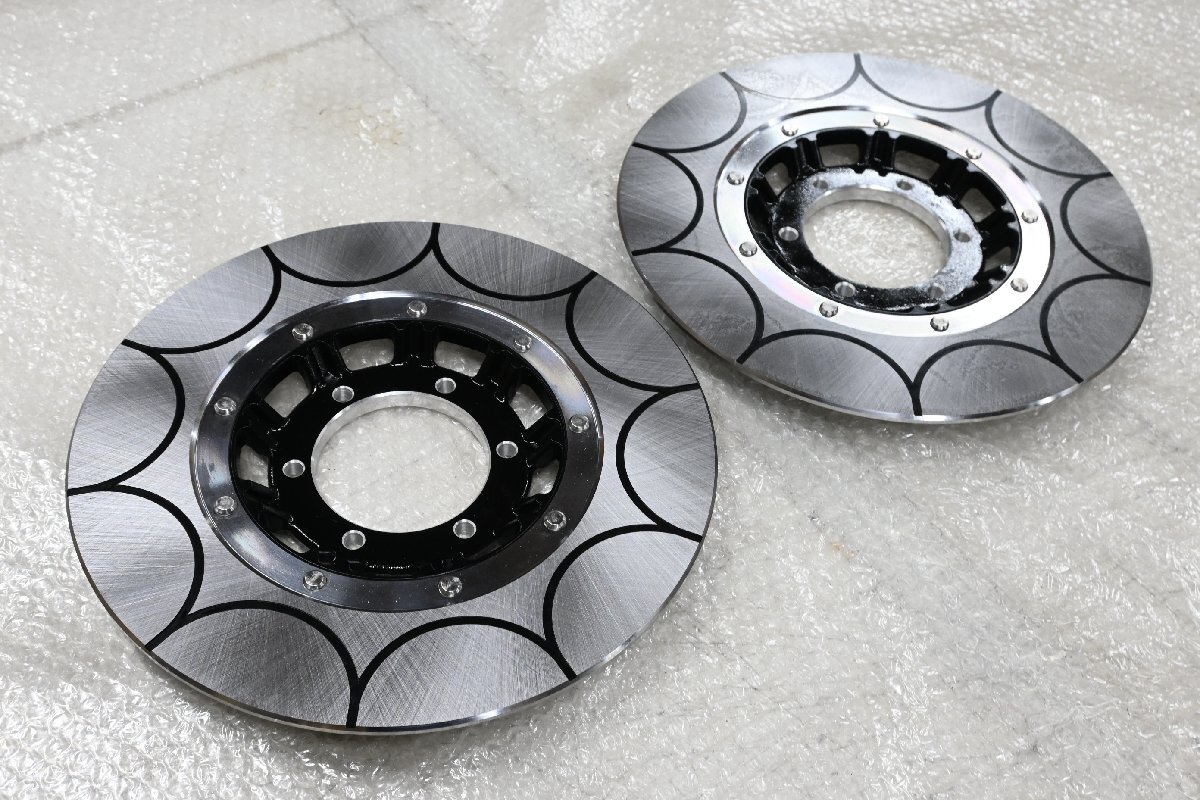 Z 6穴 トレンチカット 黒 左右セット/ディスクローター ダブル