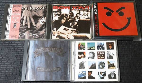 ◆Bon Jovi◆ ボン・ジョヴィ 5枚まとめて 5枚セット 5CD+1DVD New Jersey, Best of Bon Jovi, Have A Nice Day, Keep The Faith 送料無料