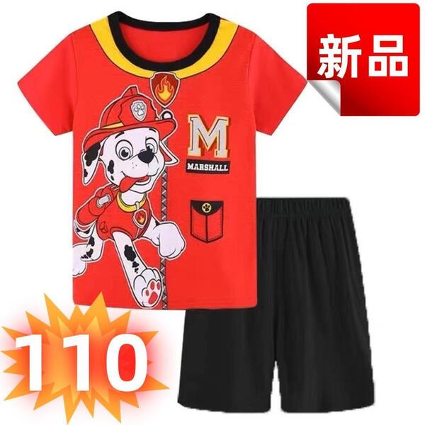 新品パウパトロール 半袖Tシャツ&ショートパンツ キッズパジャマ 110cm