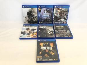 《H》Playstation4 PS4 プレステ4 ゲームソフト 7本 / ニーアオートマタ モンスターハンター GOD EATER3 他 /