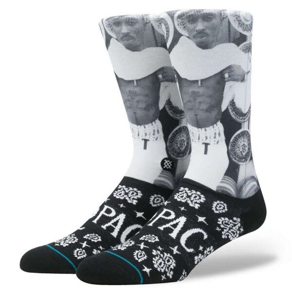 1足STANCE 2pac ソックス 靴下 メンズ L 26-29cm 5
