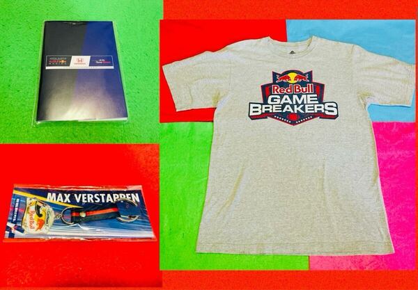 3点セット★レッドブル×アディダスTシャツ(サイズM)F1スフェルスタッペン/キーホルダー/ホンダコラボA6ノート