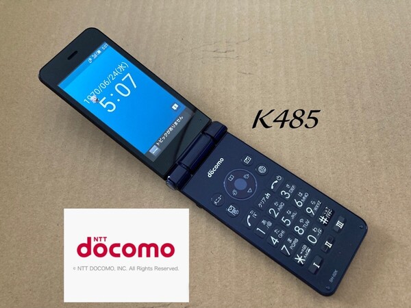 美品 K485 ドコモ AQUOSケータイ 4G SH-02K simフリー ガラホ ガラケー アクオス カメラレス 電池パック sh44 shbl02 sh-n01 日本通信 povo