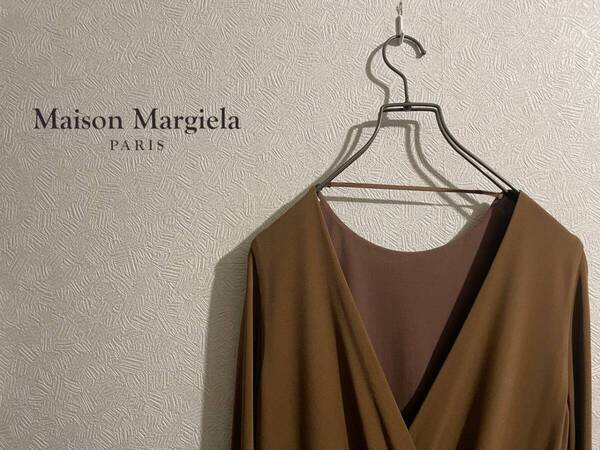 ◯ イタリア製 Maison Martin Margiela 4 クロスオーバー ネック ワンピース / メゾン マルタン マルジェラ ドレス 40 Ladies #Sirchive