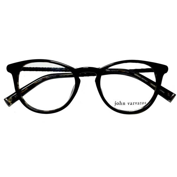 定価66,000円 John Varvatos 鯖江日本製 黒べっ甲柄 メガネ 正規・未使用品 ジョン バルベイトス 純正ケース・クロス付き | 米国・アメリカ