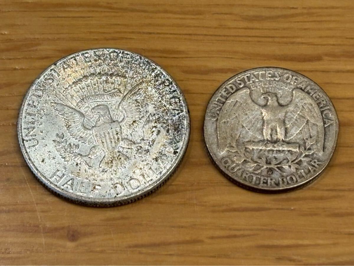 楽天市場】【当店グレード：B～C】 銀貨 ワシントン25セント硬貨