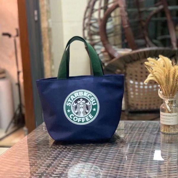 スターバックス スタバ 日本未発売 トートバック 弁当バッグ 小物入れ 海外限定 ブルー